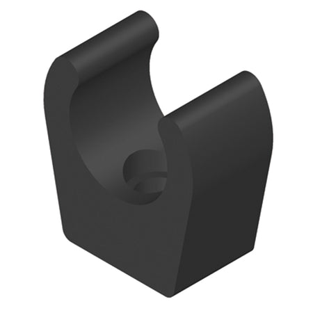 Whale mont. clips i sort, pakke med 10 stk.