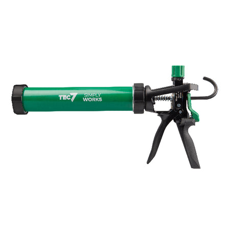 Tec7 Omnigun fugepistol set forfra med justerbart greb