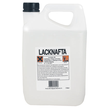 Kemetyl Mineralsk Terpentin 4L pakket i en klar plastbeholder