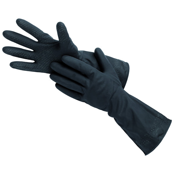 SeaTec industrihandsker i latex str. 8/M, designet til beskyttelse mod cellulosefortynder.