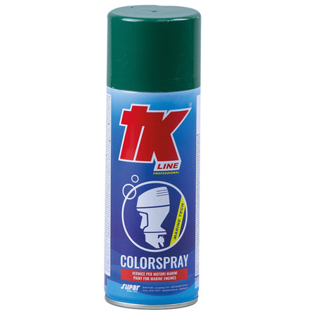 Nærbillede af TK Line spraymaling, viser farven og konsistensen.