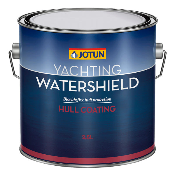Jotun watershield mørkeblå primer i 2,5L dåse set forfra.
