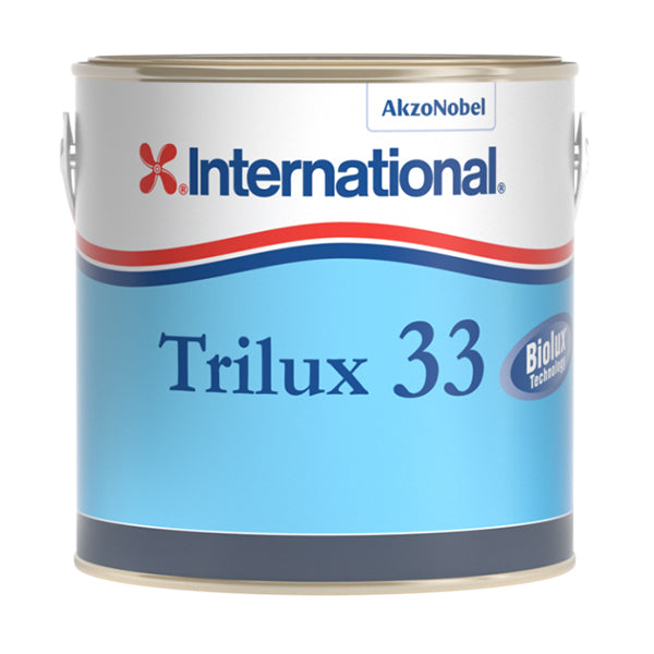 International Trilux 33 bundmaling i 5 L spand, set fra siden.