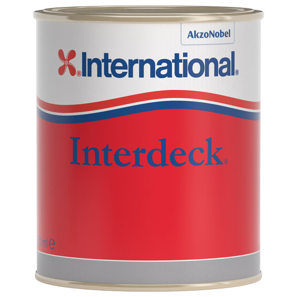 International, Interdeck Creme 027 antiskrid maling i bøtte, klar til brug.