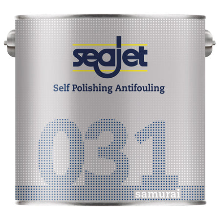 SeaJet 031 Allround bundmaling blå i en 2,5L bøtte set fra forsiden