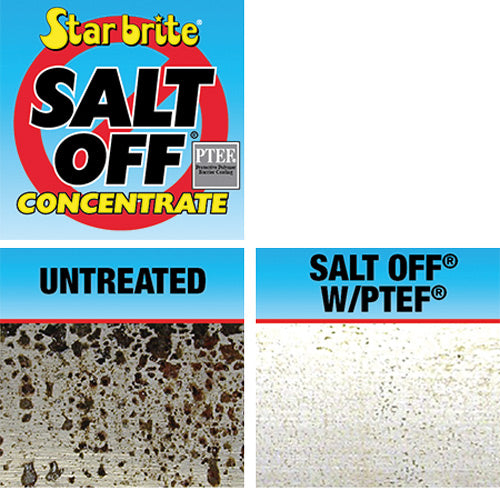 Star Brite Salt Off koncentrat i brug ved rengøring af båd