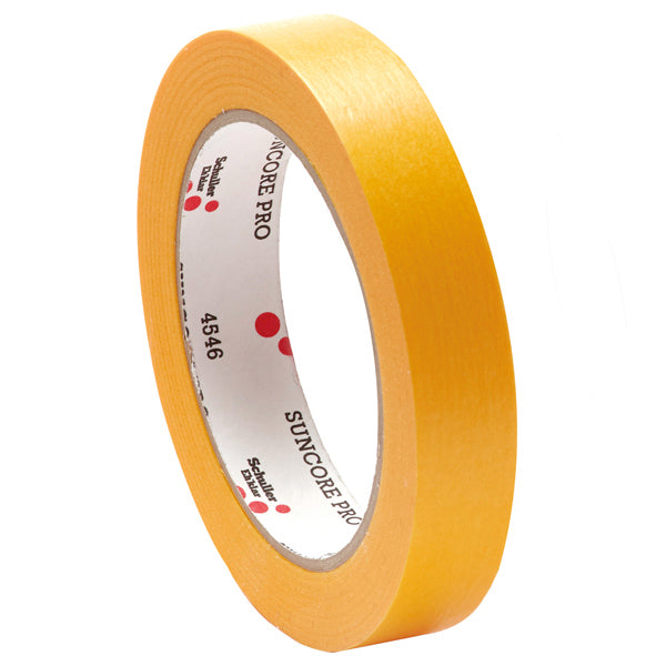 SeaTec malertape i rød farve, 18mm x 50m, pakket og klar til brug