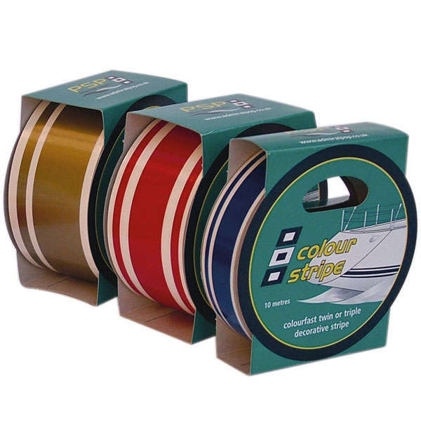 PSP tape i lyseblå farve, rullet ud på en arbejdsflade.