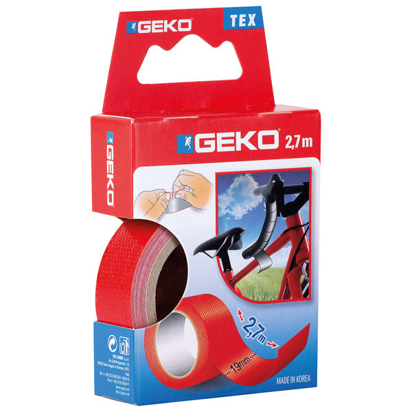 Geko, SeaTec, Geko lærredstape 19mm x 2,7 meter rød