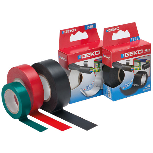 Geko, SeaTec, Geko ISOLERINGSTAPE 19mm X 25 meter rød