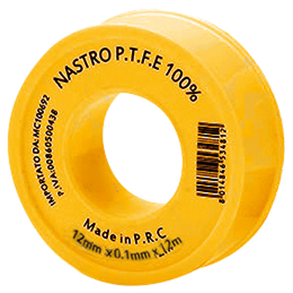 Geko, Teflon P.T.F.E gul gevindtape til gas 12mm x 12m