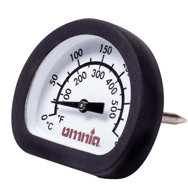 Omnia termometer til bagning, set forfra med skala.