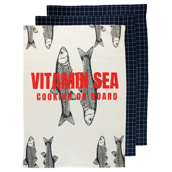 Marine Business, Vitamin Sea viskestykke 3 stk 70x50 cm