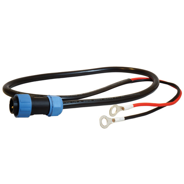 Epropulsion E battery charger DC output cable, 1 meter lang, set mod hvid baggrund.