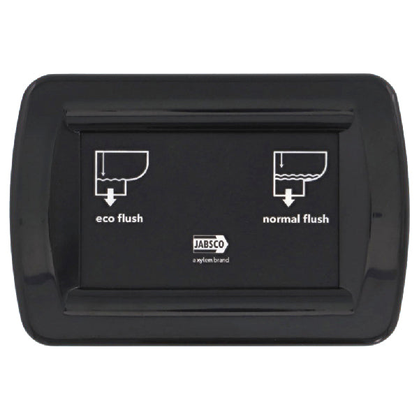 Bagview af Jabsco Quiet Flush E2 compact toilet setup.
