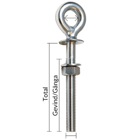 1852 øjebolt stor vinkelvisning, fremhæver design og materiale