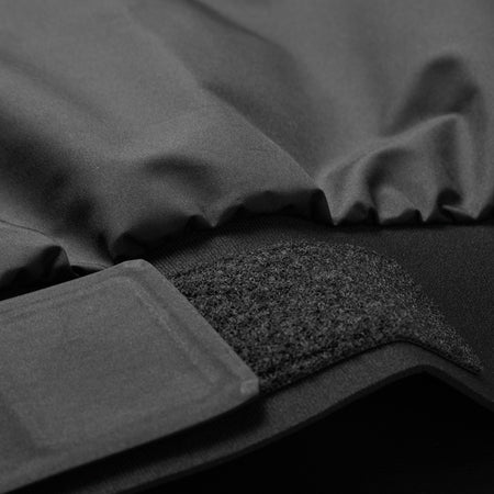 Gill V102S Verso Lite smock liggende fladt med lynlås og manchetter synlige