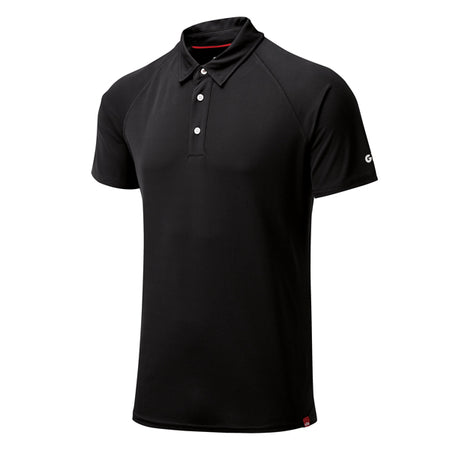 Gill UV008 polo i sort vist bagfra