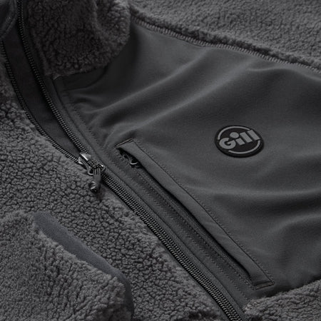 Gill 1704 Cromerty fleece jakke i grå vist bagfra