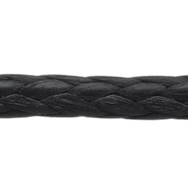 Robline Ocean 3000 Dyneema fald i sort, 3 mm tyk, vist enkeltstående.