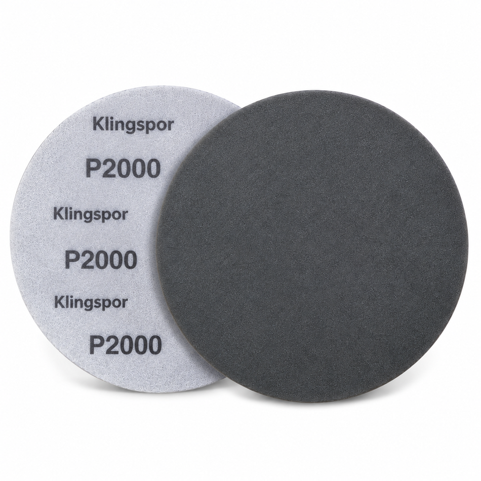 Disque abrasif Klingspor avec mousse Ø150mm P2000 10 pcs