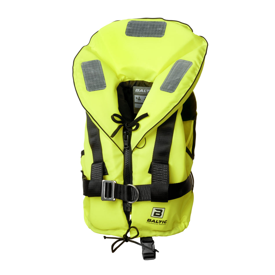 BALTIC, Gilet de sauvetage pour enfants Ocean UV_Jaune 1299 Taille 3-15 kg, anneau en D dans le dos