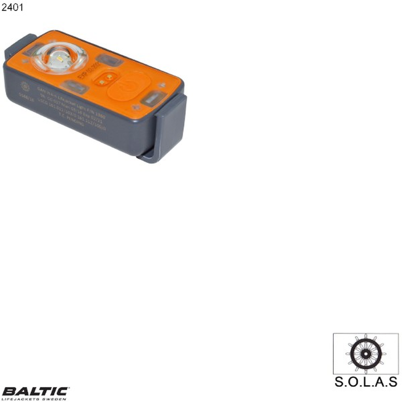 BALTIC, feu de secours SOLAS automatique blanc 2401, W4-A